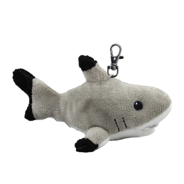 Stuffy, black tip reef shark key ring / backpack clip