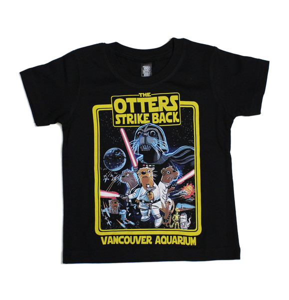 Rule the galaxy in this Sea Otters Strike Back t-shirt, available for kids, adults and droids alike.

100% Organic Cotton.
Machine-washable