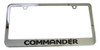 Commander Chrome License Plate Frame Commander Chrome License Plate Frame