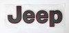 Mopar Red and Gray "Jeep" Fender Badge for 2018-2026 Wrangler JL and 2020-2026 Gladiator JT