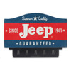 Jeep Since 1941 Metal Wall Hook Sign Jeep Since 1941 Metal Wall Hook Sign