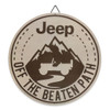 Jeep Off the Beaten Path Round Metal Sign Jeep Off the Beaten Path Round Metal Sign