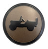 Mopar Bronze and Black Center Cap for 2018-2026 Wrangler JL