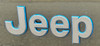 Mopar Gray and Blue "Jeep" 4xe Fender Badge for 2018-2025 Wrangler JL and 2020-2025 Gladiator JT