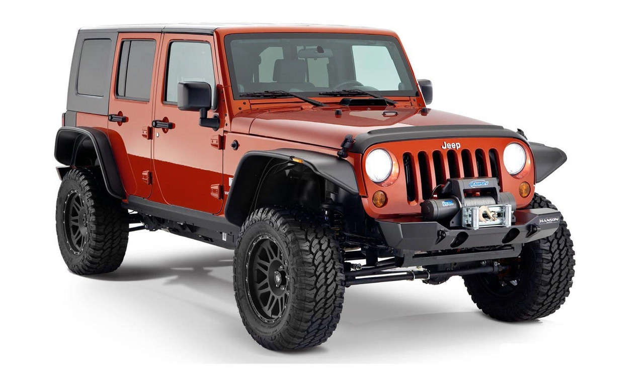 Bushwacker Flat Style Fender Flares for Wrangler JK 