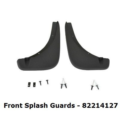 Genuine OEM Black Mud Flaps (Splash Guards) For 2014-2024 Jeep Renegade – Full Set, Direct Fit