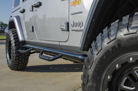 N-Fab Tubular Nerf Step System for 2018-2025 Wrangler JL