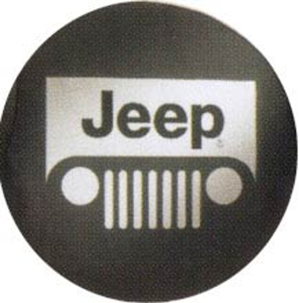 Mopar Jeep Grill Logo Spare Tire Cover for 1997-2006 Wrangler TJ, 2007-2018  Wrangler JK, and 2002-2007 Liberty KJ