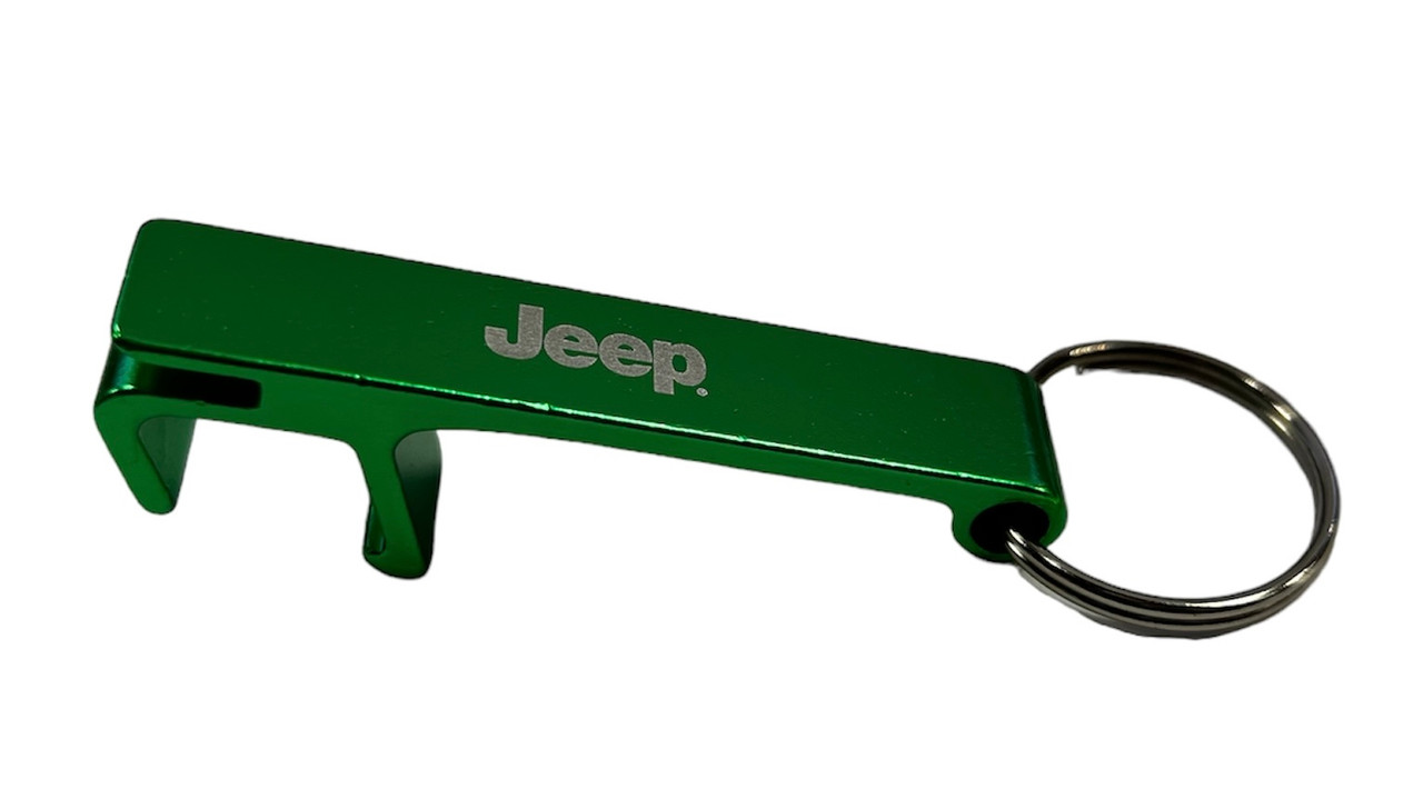 Jeep Aluminum Bottle Opener Keychain with Phone Holder