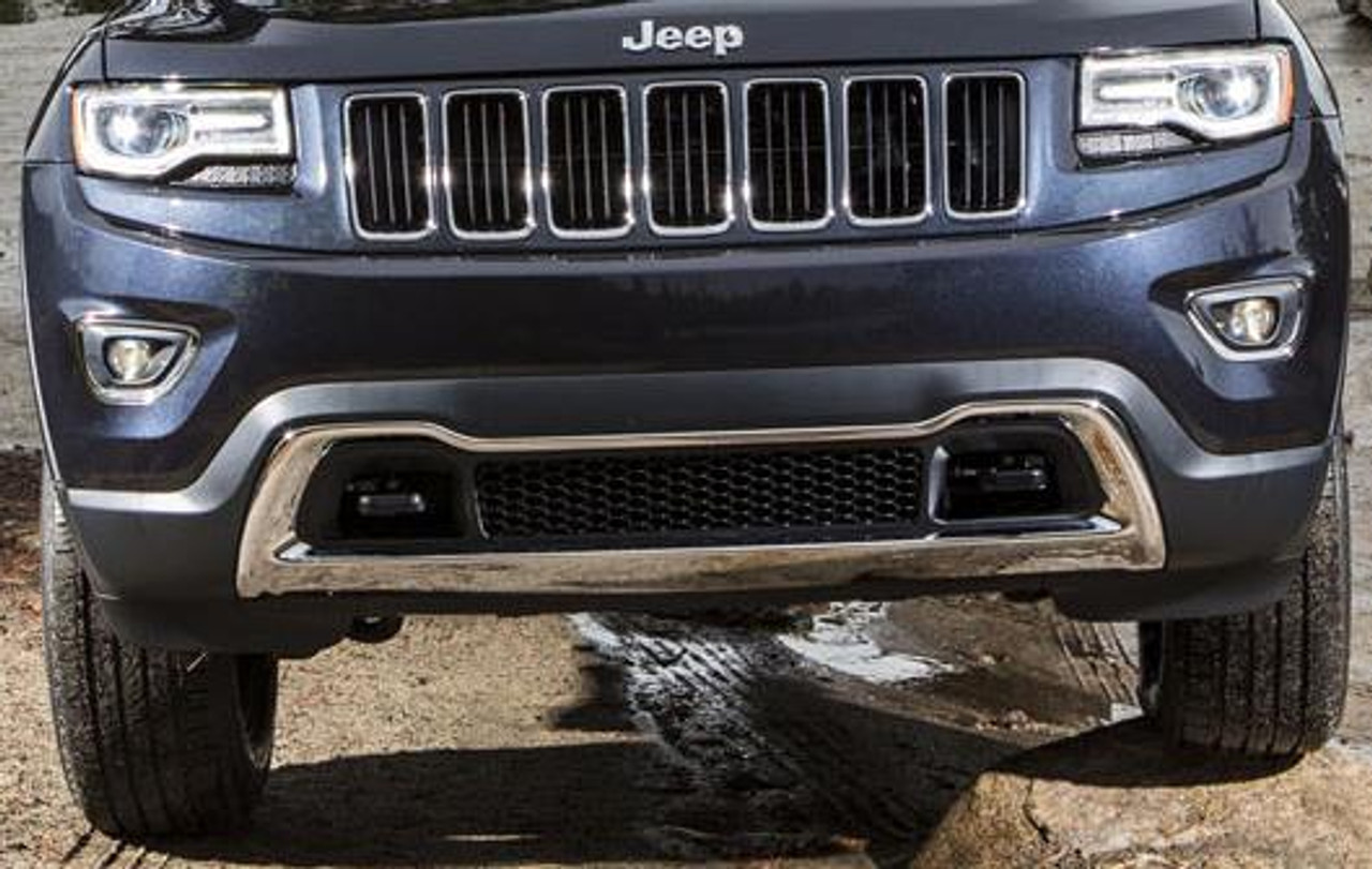 2014-2016 WK2 Chrome Bumper Insert - JustForJeeps.com