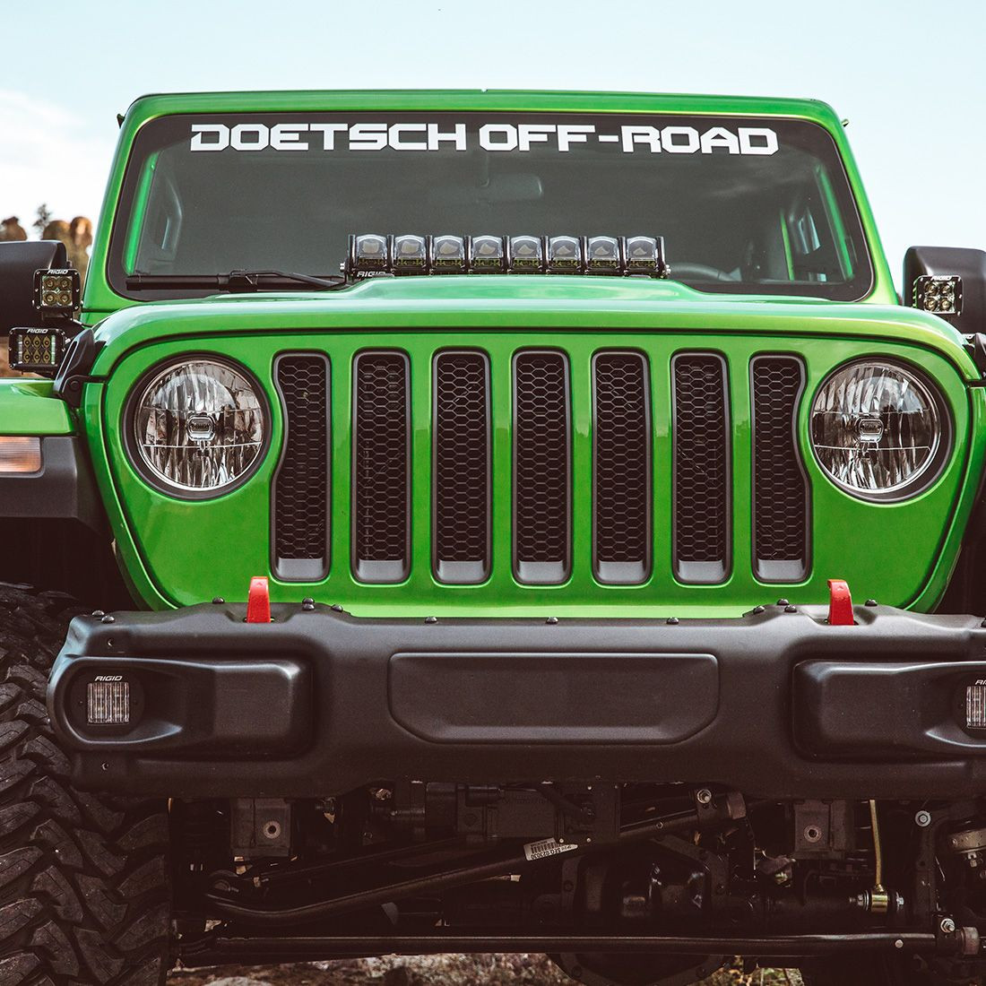 Rigid Industries JL Cowl Mount (Fits 2 D-Series Lights) for 2018