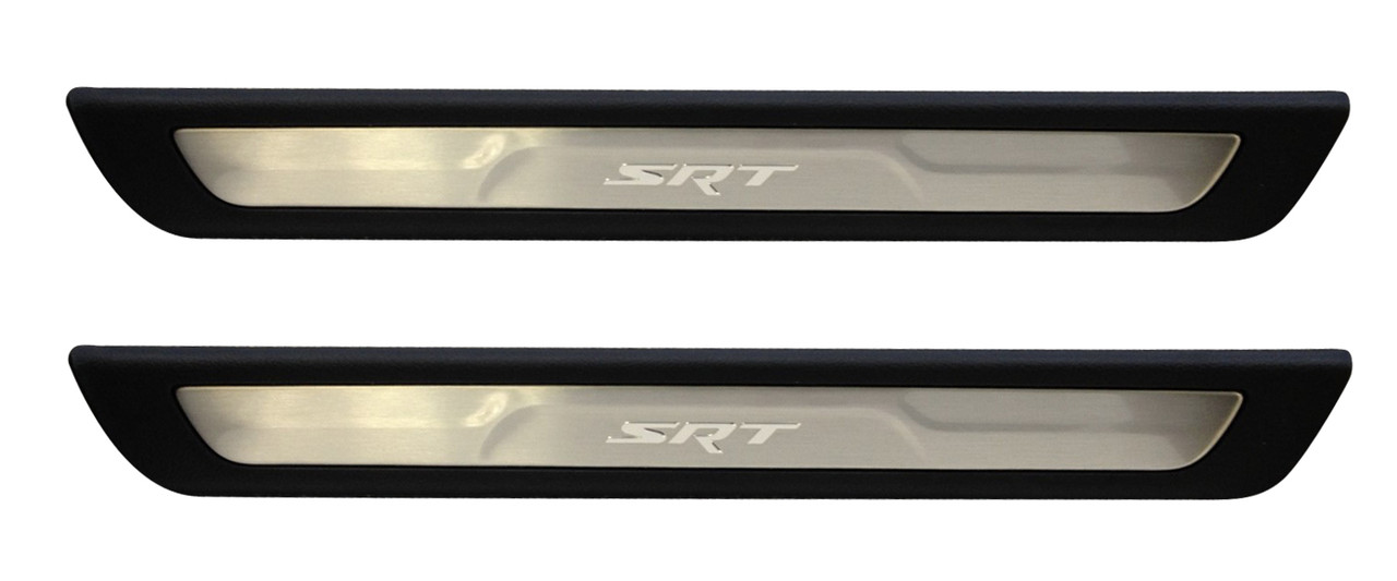 Mopar SRT8 Front Door Scuff Plates for Jeep Grand Cherokee
