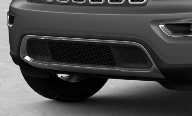 2017-2022 WK2 Grand Cherokee Chrome Front Bumper Insert