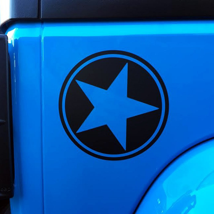 Freedom Edition Quarter Panel Star Decal - JustForJeeps.com