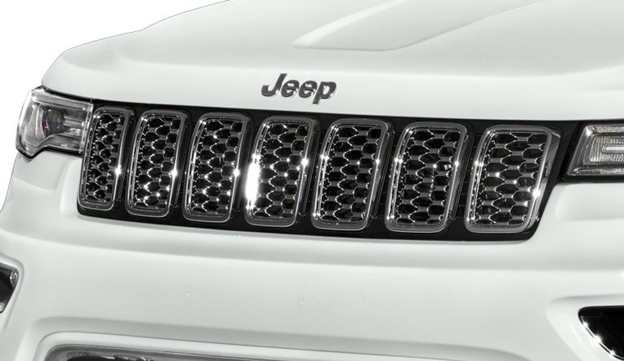 Chrome Honeycomb Grill Inserts for 2017-2021 Grand Cherokee WK2