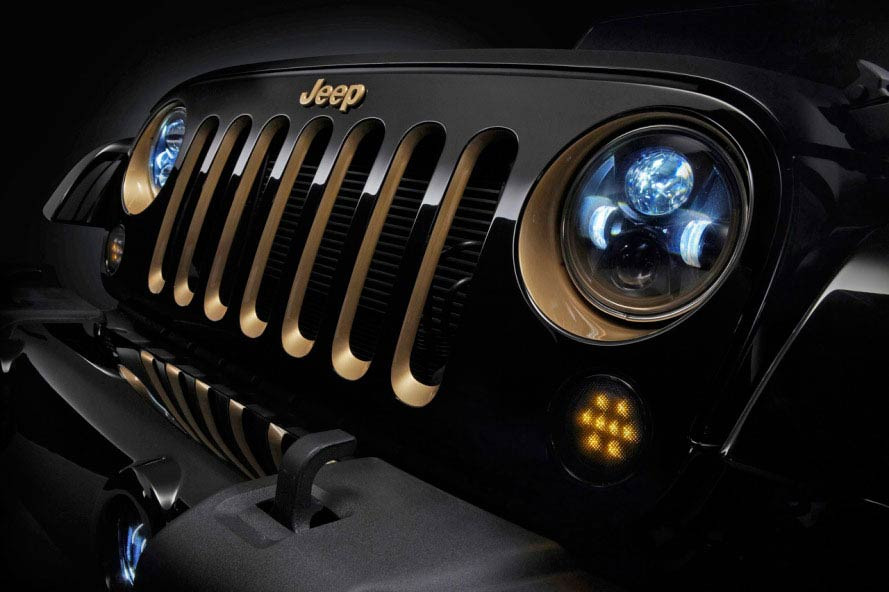 Wrangler JK 7'' Round LED Headlights - Mopar