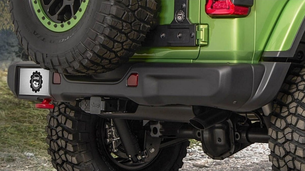 Mopar Steel Rubicon Rear Bumper for 2018-2026 Wrangler JL