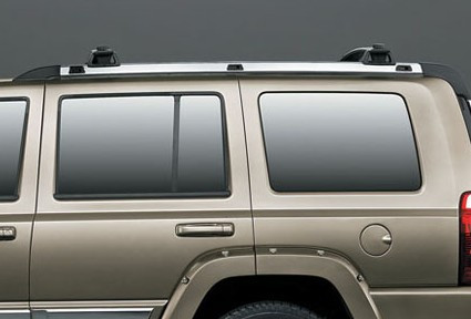 Chrome Side Rails Mopar Chrome Side Roof Rails for 2006-2010 Commander XK - JustForJeeps.com