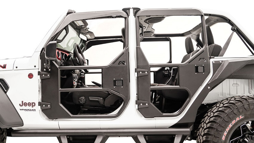 Tür-Off-Fußrasten Für Jeep Wrangler JK/JL/JT & Gladiator (2007–2025) – 1 Paar, Rutschfest, Stahl