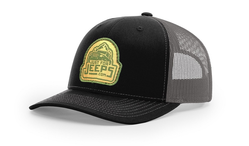 JustForJeeps.com Woven Patch Trucker Mesh Hat - JustForJeeps.com