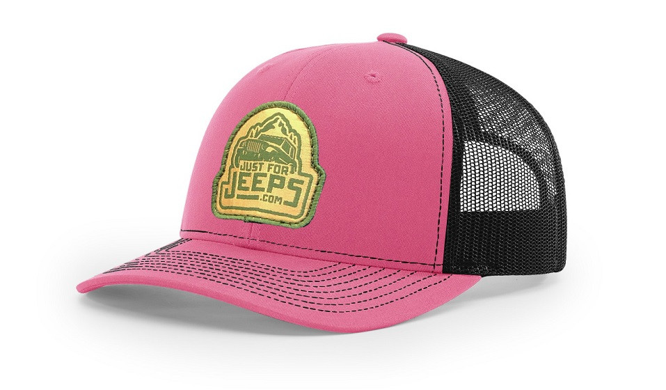 JustForJeeps.com Woven Patch Trucker Mesh Hat - JustForJeeps.com