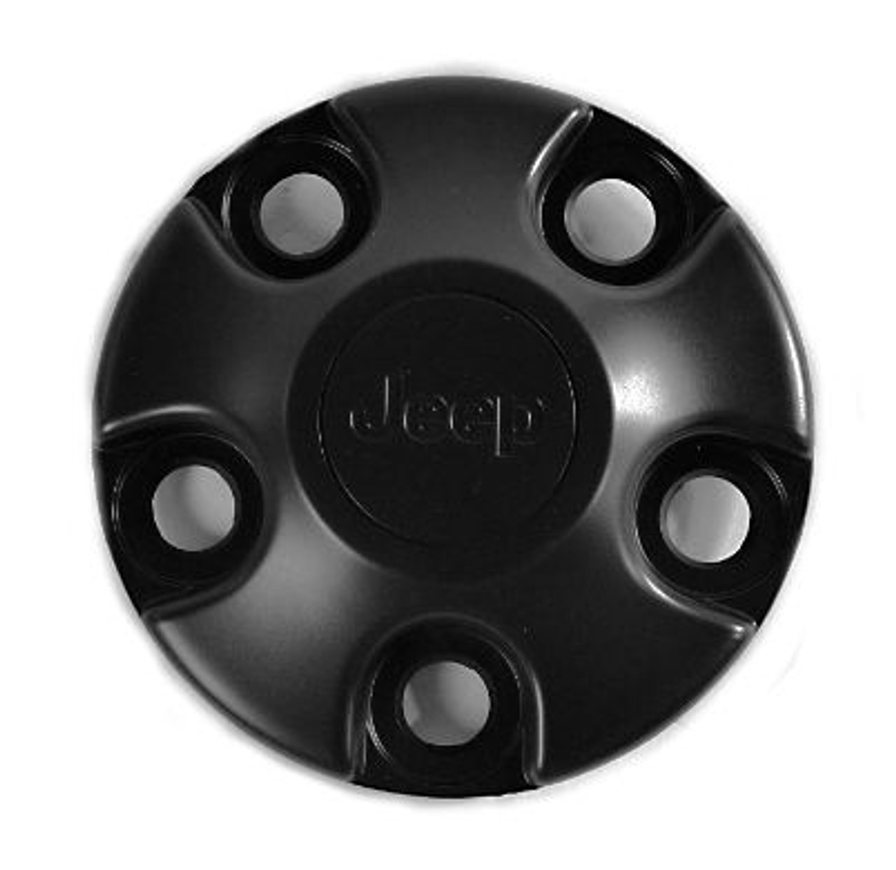Mopar Black Steel Wheel Center Cap for 2007-2018 Wrangler JK -  