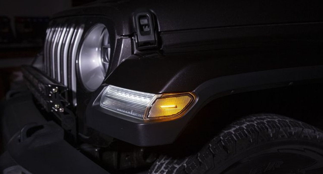 ラングラーJL LEDサイドマーカー　DIODE DYNAMICS USA製 Diode Dynamics LED Sidemarker pair for 2018-2025 Wrangler JL