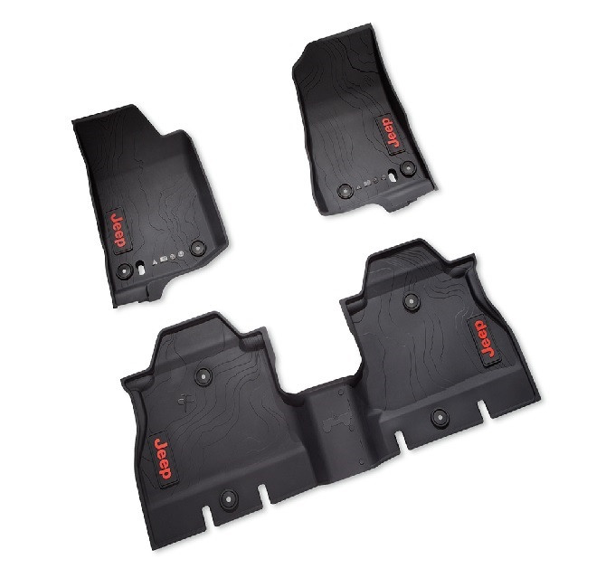 Mopar Slush Floor Mats for 2018-2026 Wrangler JL - JustForJeeps.com