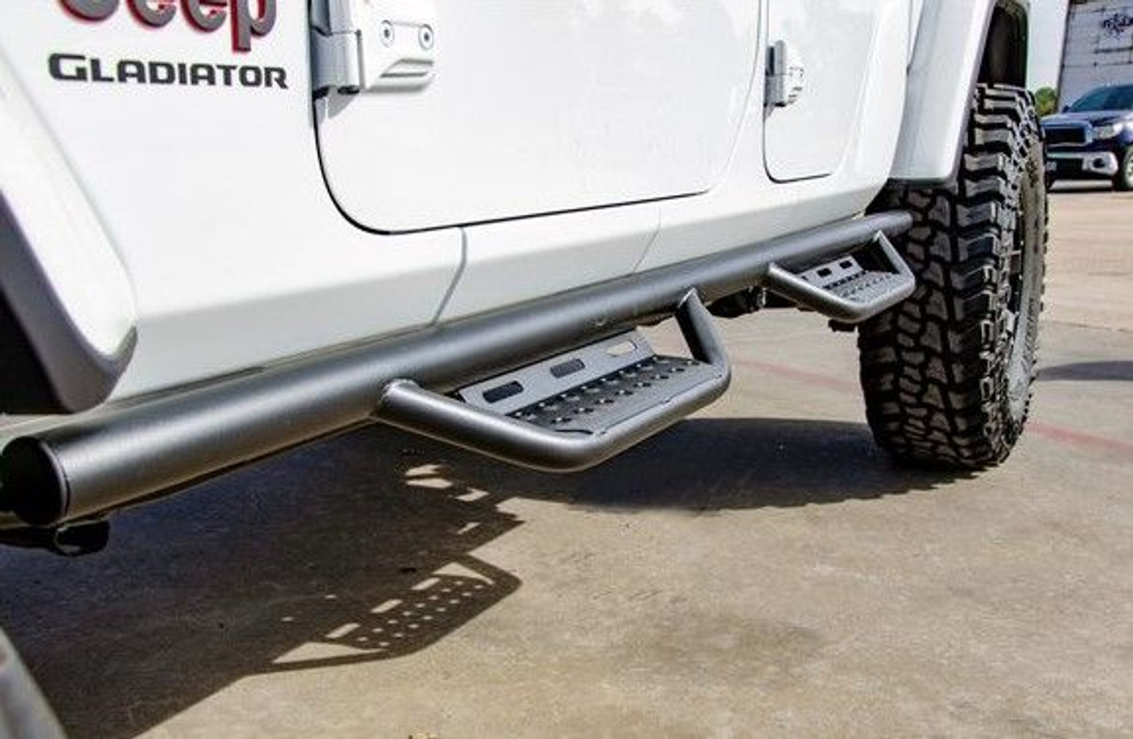 N-Fab Tubular Nerf Step RS System for 2020-2024 Gladiator JT -  JustForJeeps.com