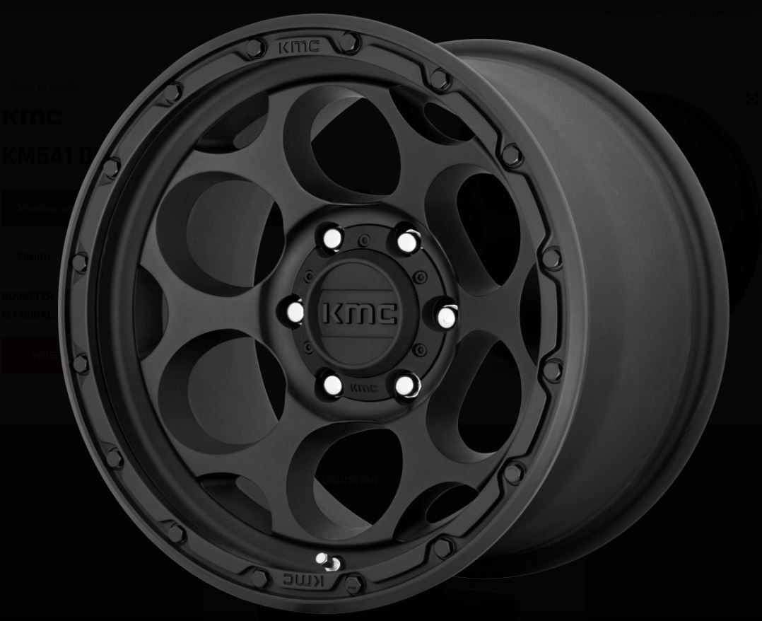 KMC Wheels KM541 Dirty Harry in Textured Black for 2007-2018