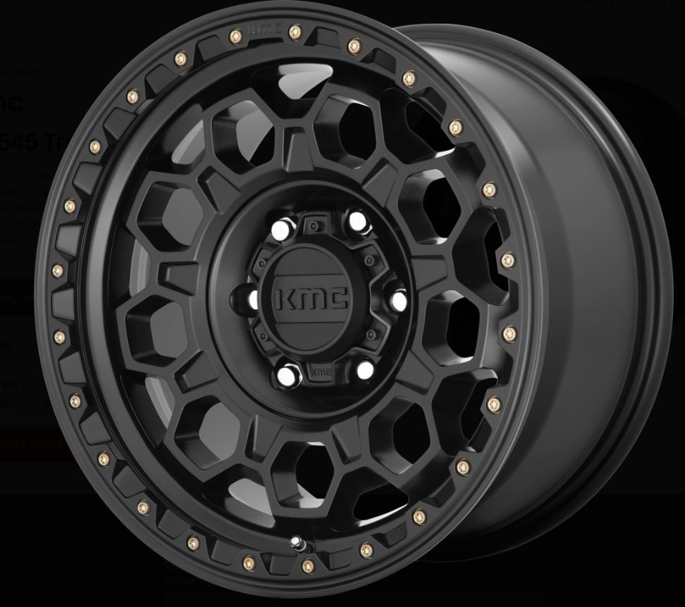 kmc km545 17iインチ　9J ー12 127 ラングラーjl KMC Wheels KM545 Trek Wheel in Satin Black for 2007-2018 Wrangler