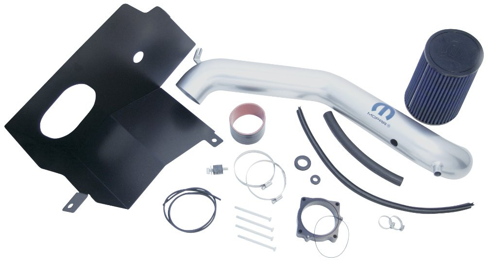 Red Air Intake Kit For 2005-2010 Jeep Grand Cherokee & Commander 3.7L V6 – Long, Chrome Pipe With Red Filter