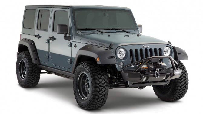 Bushwacker Pocket Style Fender Flares for 2007-2018 Wrangler JK
