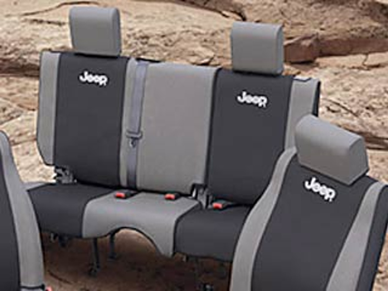 Mopar Rear Seat Covers for 2007-2018 Wrangler JK 