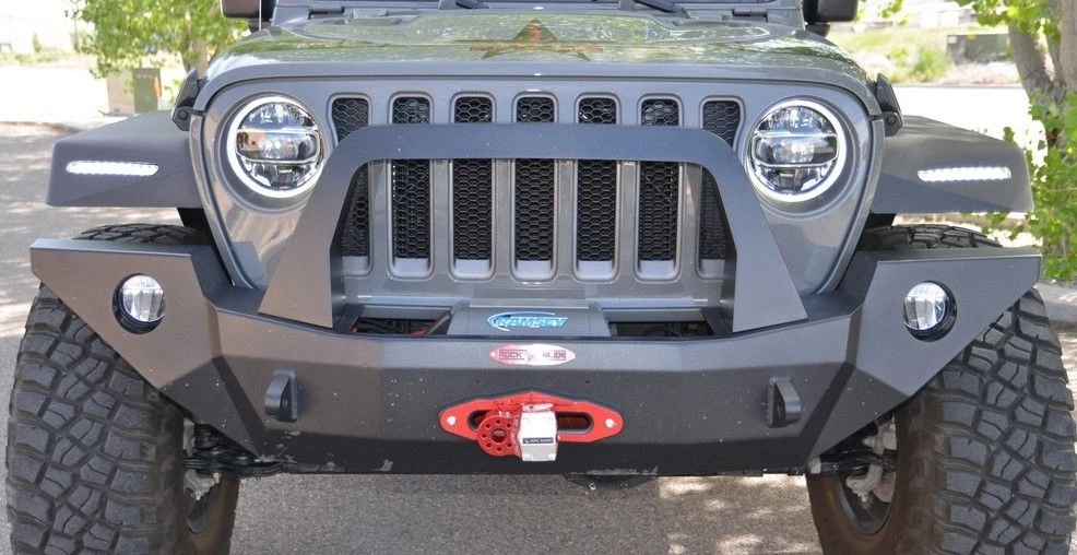 Fab Fours JL18-B4751-1 Jeep Gladiator 2018-2024 Stubby Front Bumper No