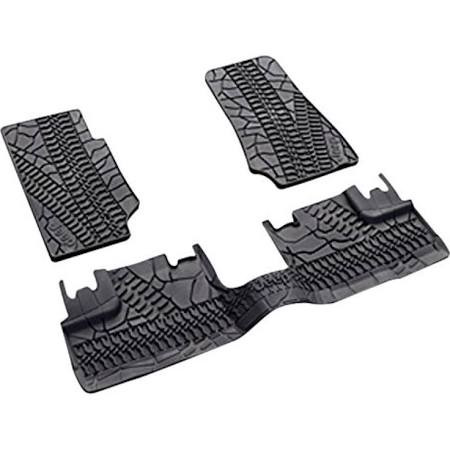 しゅう Mopar Slush Floor Mats for 2007-2018 Wrangler JK - JustForJeeps.com
