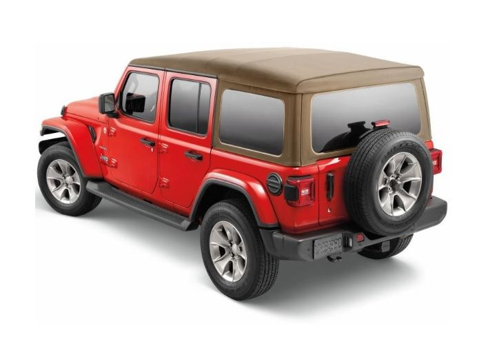 Mopar Soft Top Premium Twill Fabric (Tan) for 2018-2026 Wrangler