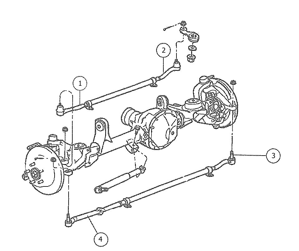 Mopar Tie Rod Ends for 1999-2004 Grand Cherokee WJ - JustForJeeps.com