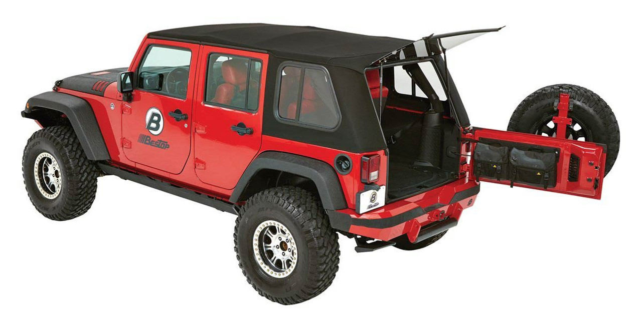 Bestop Trektop NX Glide Twill Soft Top for 07-18 Jeep Wrangler JK