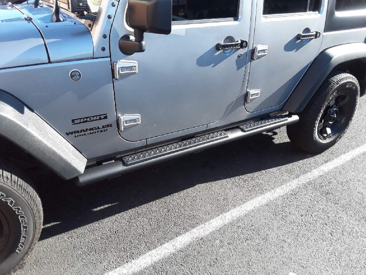 Mopar Tubular Side Steps for 2007-2018 Wrangler JK - JustForJeeps.com