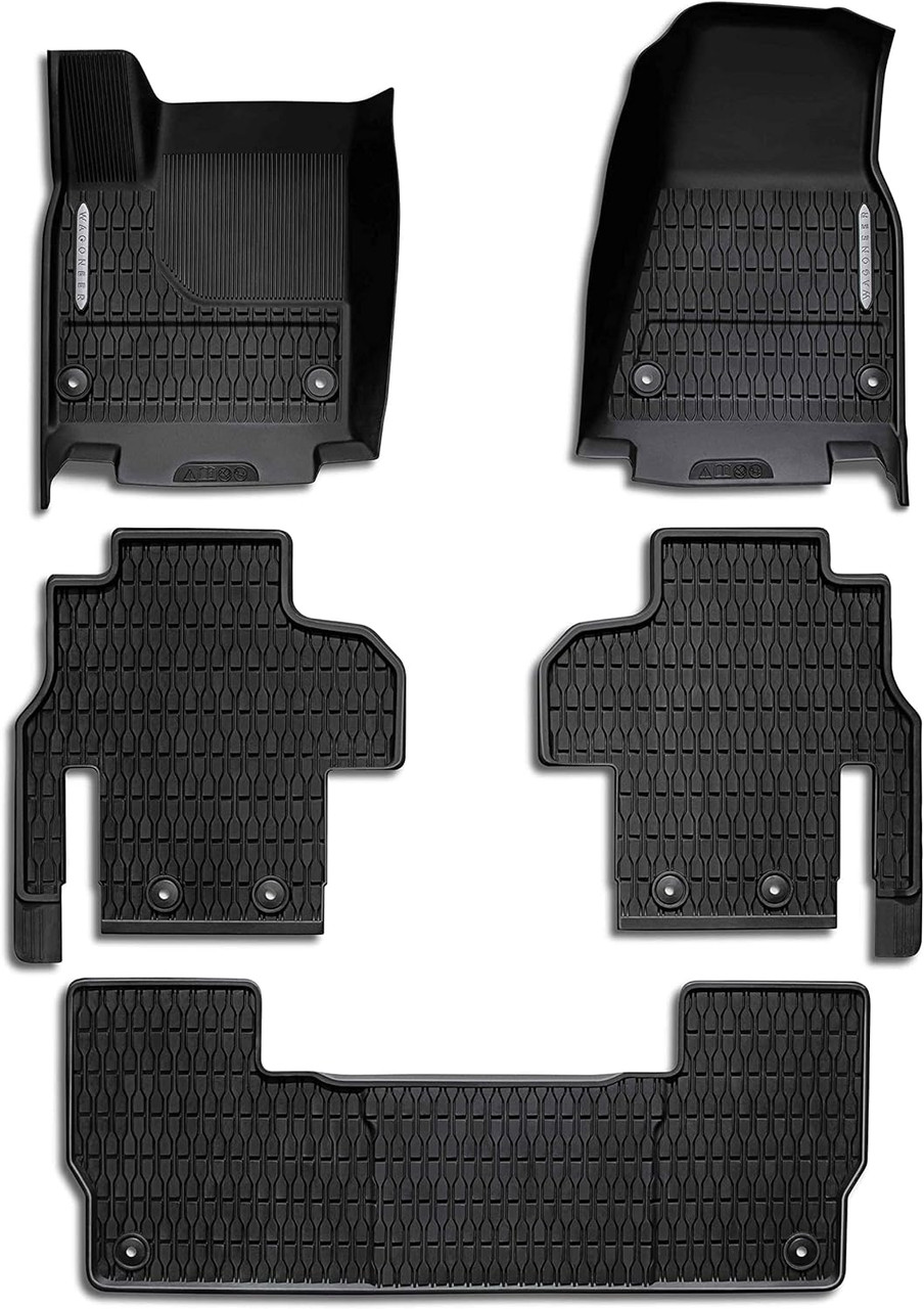 Masa　　BUFFALO WSR-6000AXP-CG Mopar All-Weather Rubber Mats for Wagoneer & Grand Wagoneer WS