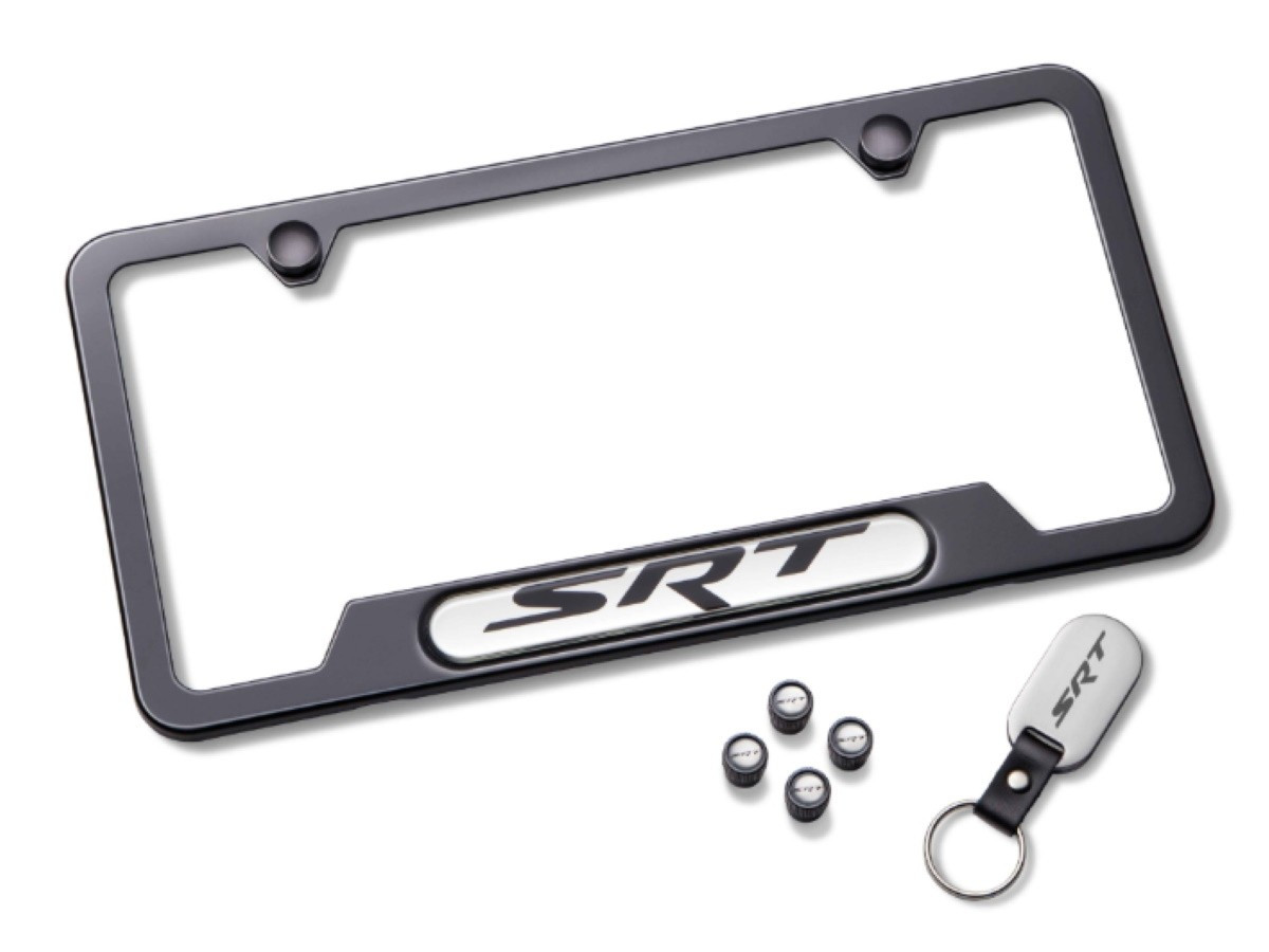 Mopar Black SRT License Plate Frame Kit Gift Set for 20052010 Grand