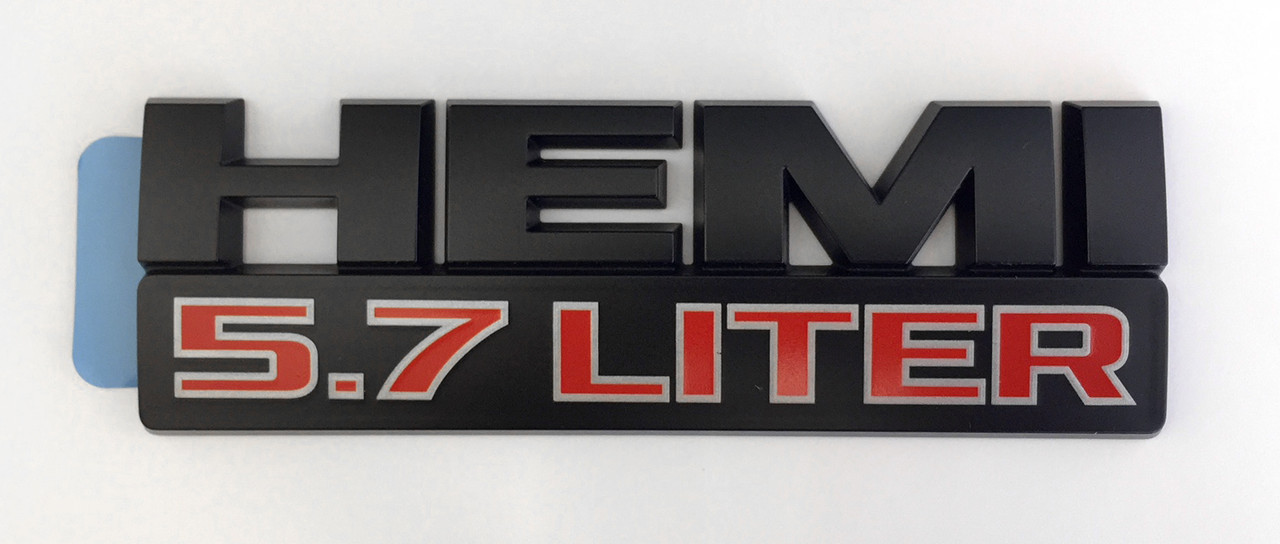 Black & Red 5.7L Hemi Badge for Grand Cherokee WK/WK2 & Commander