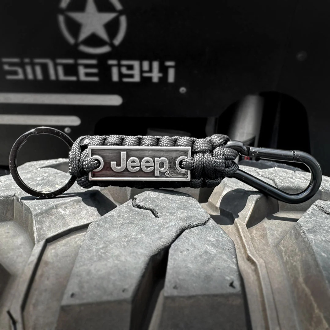 Jeep Paracord & Carabiner Keychain