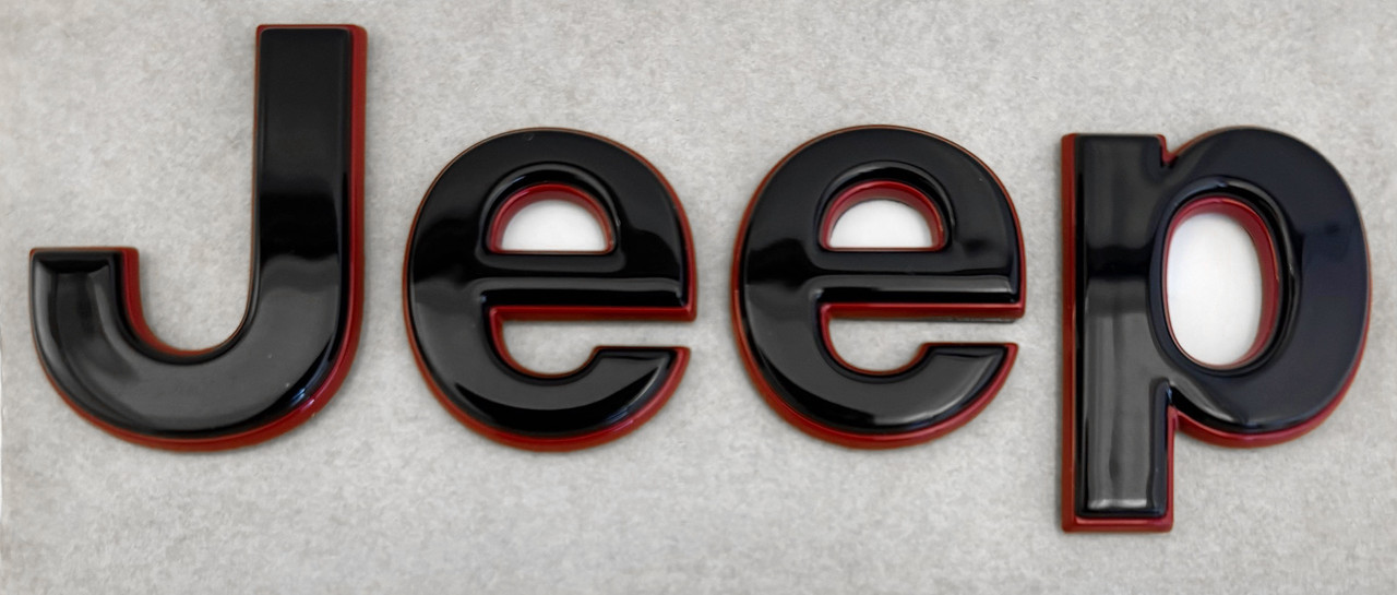 たろー様2024NEWPEARLY GATES WAPPENSMILY WEB Mopar Black and Red Jeep Hood Badge for the 2022-2025 Grand
