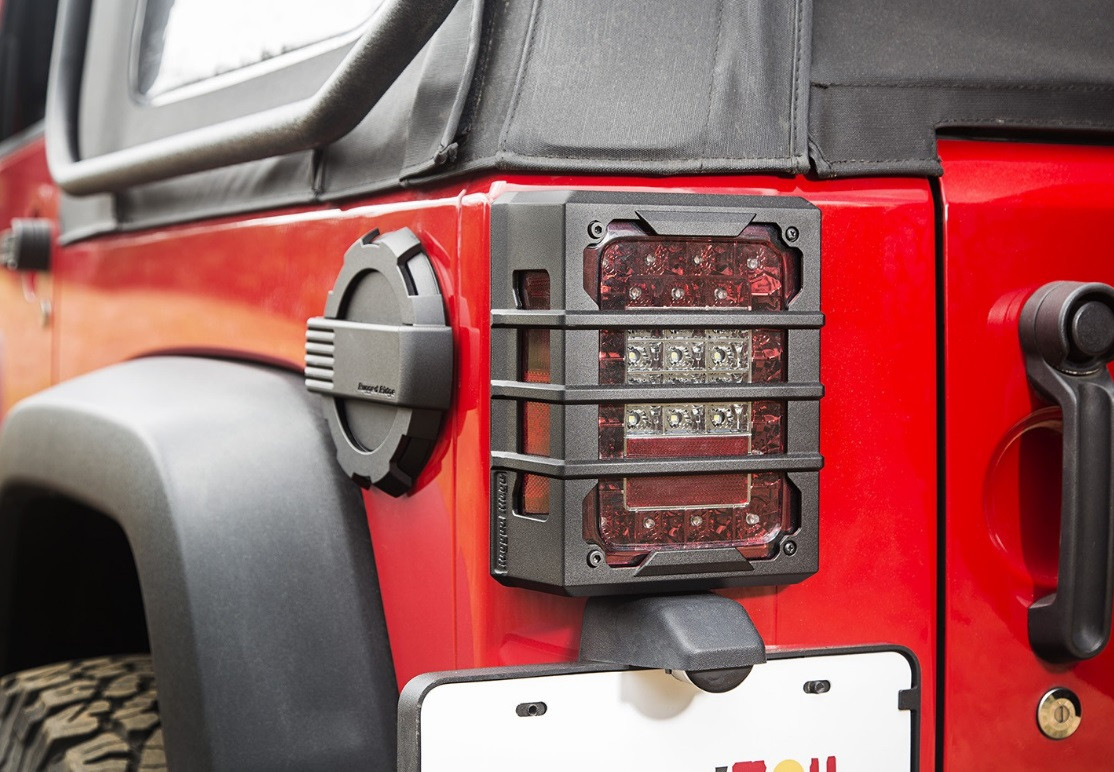 Rugged Ridge JL Elite Taillight Guards for LED Tail Lights for 2018