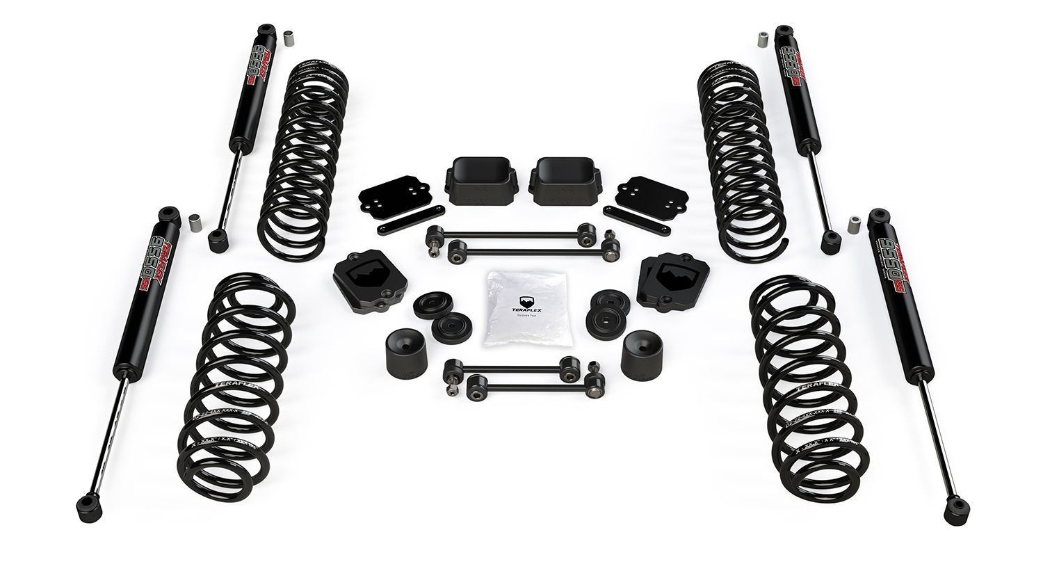 ReadyLift Coil Spring Lift Kit w/ Teraflex 9550 Shocks 2018-2025 Jeep JL Wrangler (2.5