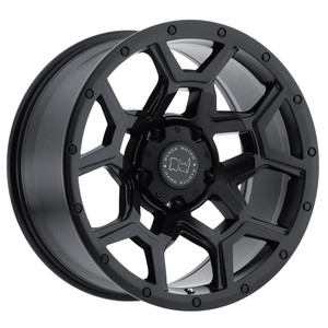 Black Rhino Overland Matte Black Wheel for 2007-2026 Wrangler JK/JL Gladiator JT and 1999-2022 Grand Cherokee WJ/WK/WK2