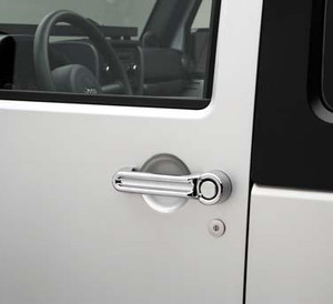 Rugged Ridge Chrome Door Handle Accent Kit for 2007-2018 Wrangler JK