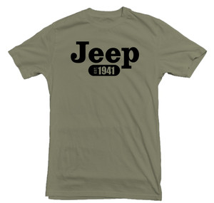 Jeep 1941 Military Green T-Shirt - JustForJeeps.com